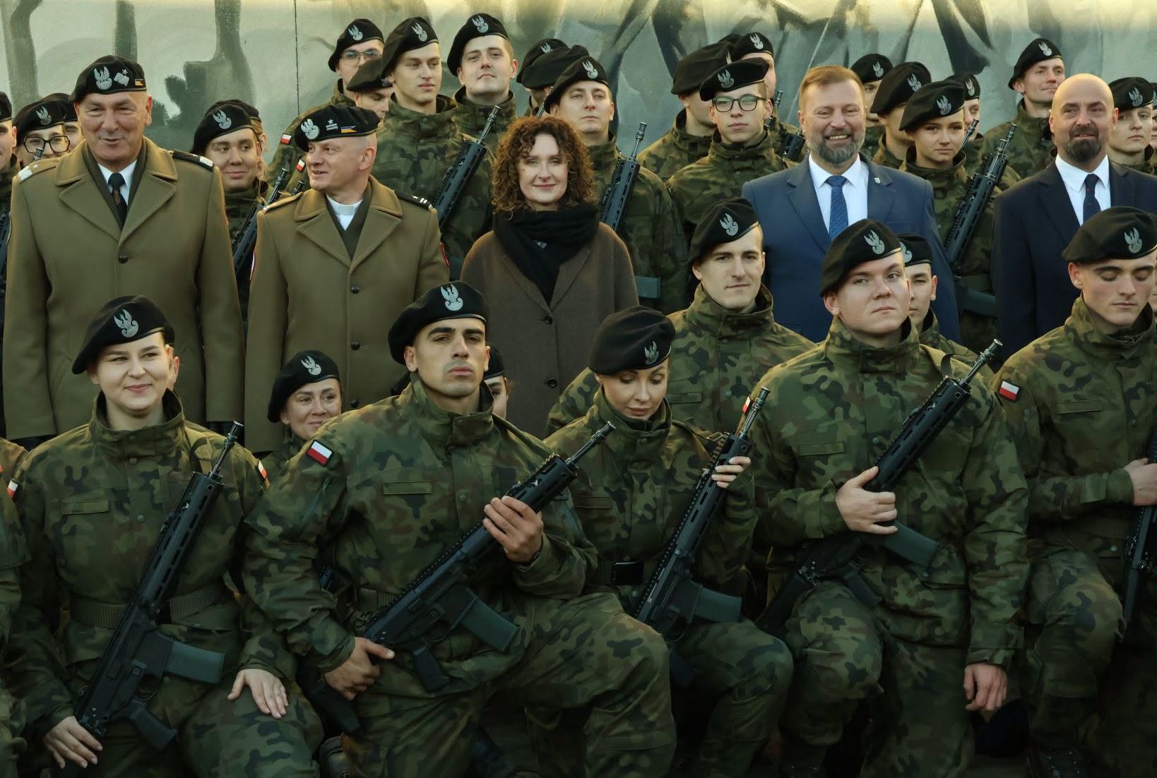 Ilustracja do informacji: Przysięga wojskowa w Międzyrzeczu 