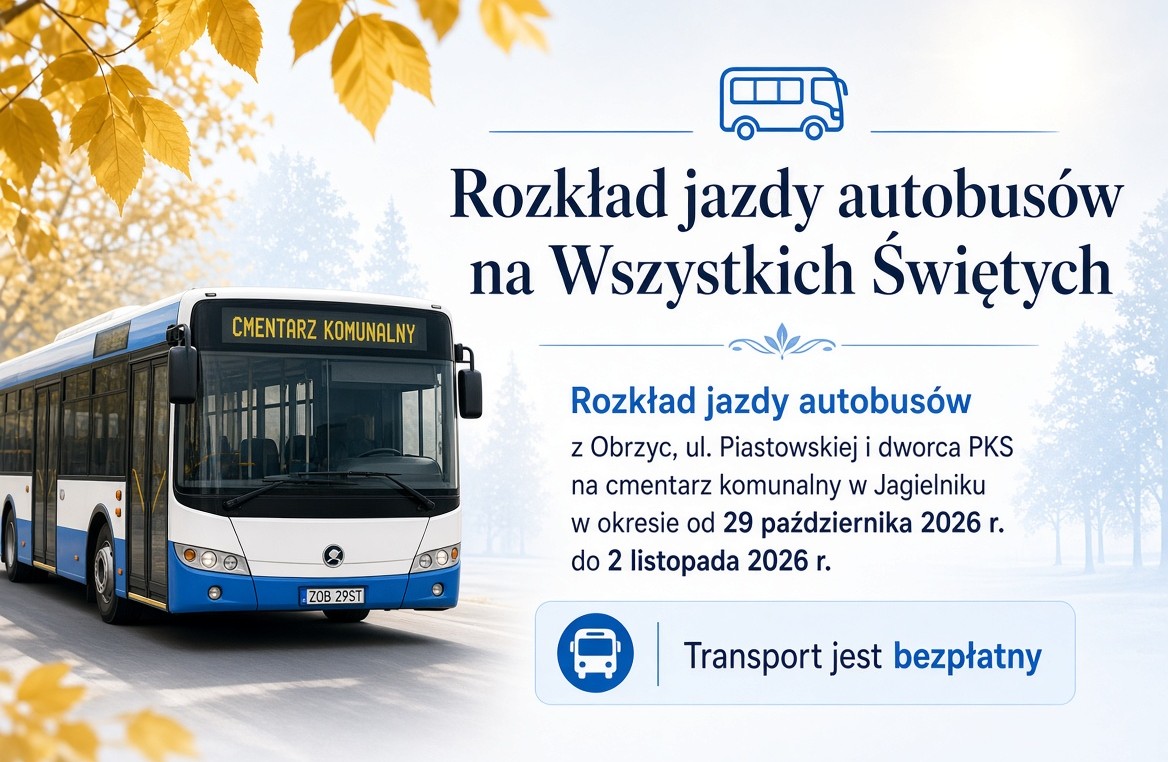 Ilustracja do informacji: Rozkład jazdy autobusów na Wszystkich Świętych 