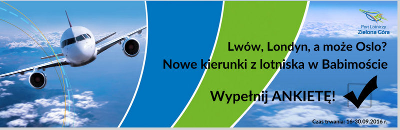 Ilustracja do informacji: Nowe kierunki latania? Wypełnij ankietę! 