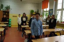 Miniatura zdjęcia: Pani burmistrz życzyła powodzenia szóstoklasistom