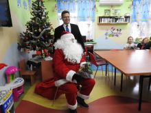 Miniatura zdjęcia: Mikołaj z wizytą w międzyrzeckim szpitalu