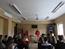 Miniatura zdjęcia: Młodzieżowa Rada Miejska odwiedziła międzyrzecką komendę 