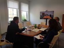 Miniatura zdjęcia: Z przedstawicielami BGK o budowie wschodniej obwodnicy miasta