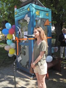 Miniatura zdjęcia: Budka z książkami przy ratuszu