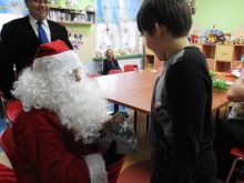 Miniatura zdjęcia: Mikołaj z wizytą w międzyrzeckim szpitalu