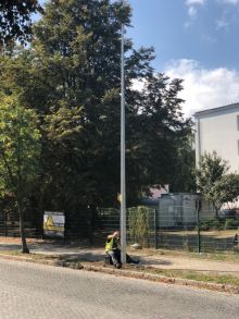 Miniatura zdjęcia: Uwaga, wymiana słupów oświetleniowych